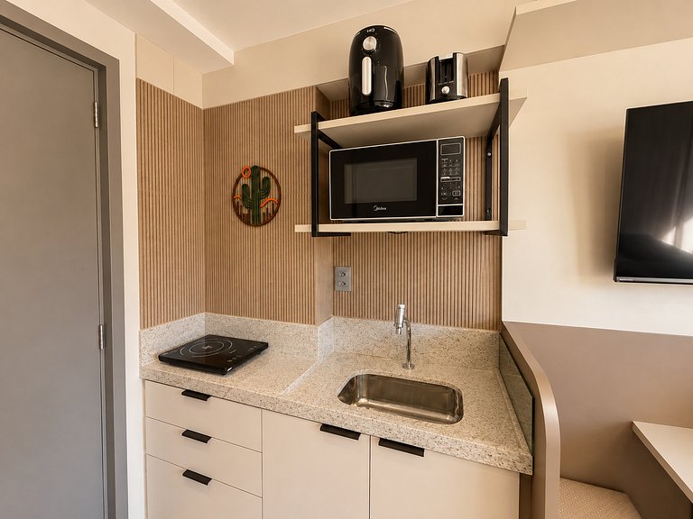 Flat Novo com varanda no Jardim Oceania - (MH)
