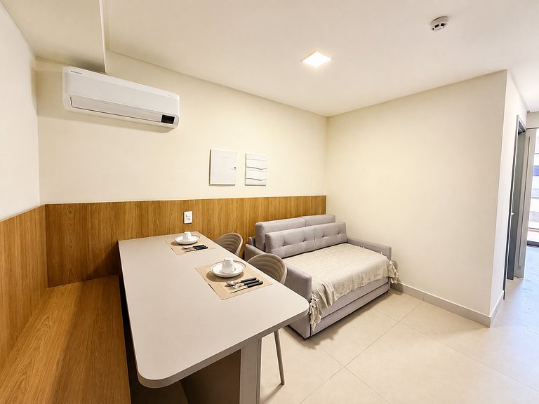 Flat Novo e Moderno no Jardim Oceania - MH