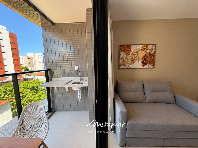 Flat moderno para 4/P  em Manaíra - MH