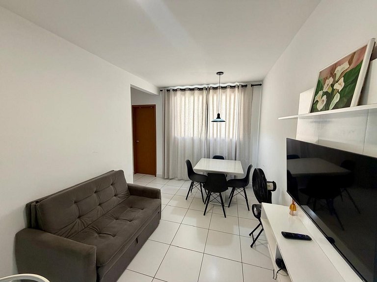 Apto com dois quartos em Ponta de Campina