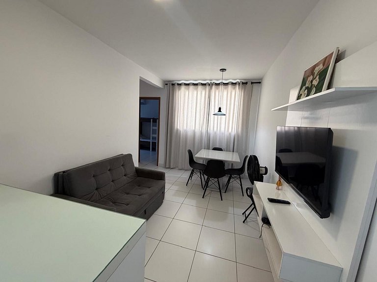 Apto com dois quartos em Ponta de Campina