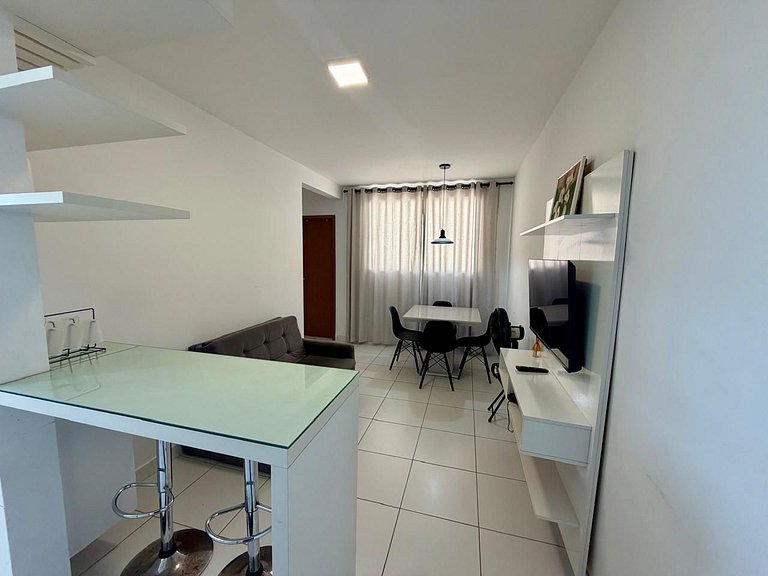 Apto com dois quartos em Ponta de Campina