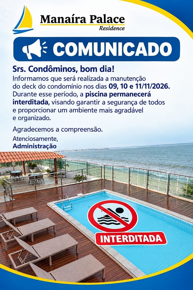Flat em Manaíra para 4 pessoas