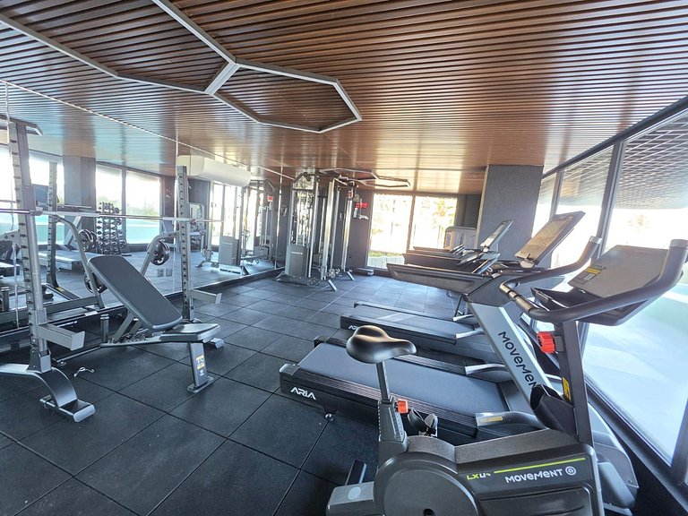 Flat novo em prédio à beira-mar de Intermares – MH