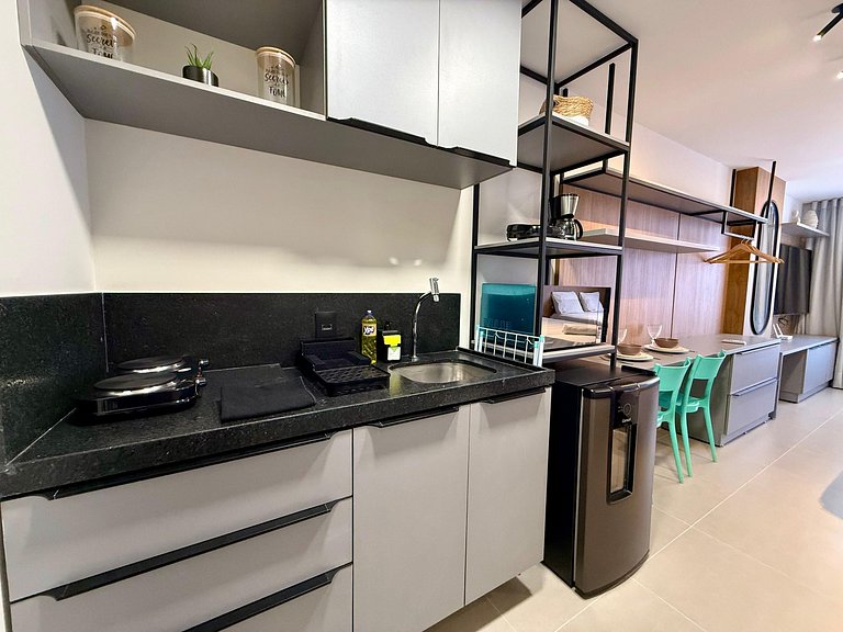 Flat para 4 pessoas em Ponta de Campina - MH