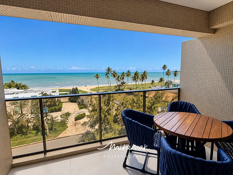 Flat com Varanda Frente Mar  - MH