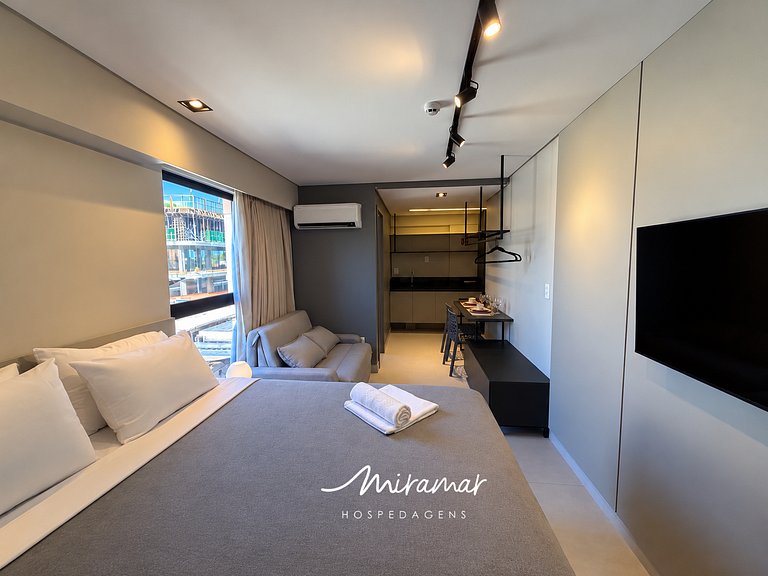 Flat p/4 pessoas no Jardim Oceania - Mondo /MH