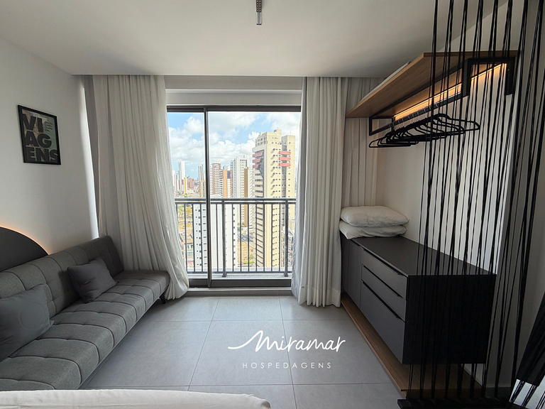 Flat Sofisticado p/ 4 pessoas em Manaíra - MH