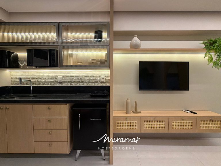 Flat Moderno p/4 pessoas no Jardim Oceania - MH