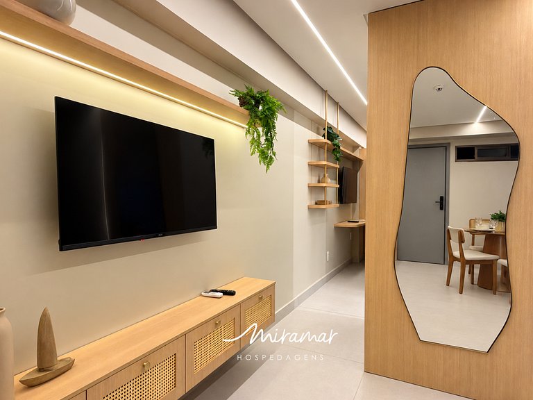 Flat Moderno p/4 pessoas no Jardim Oceania - MH