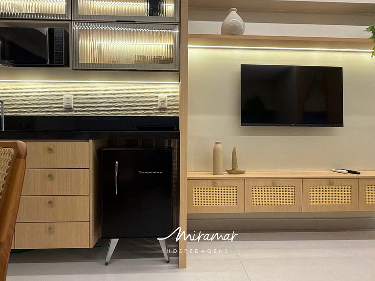 Flat Moderno p/4 pessoas no Jardim Oceania - MH
