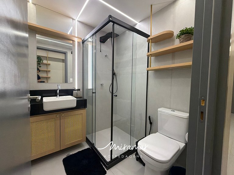 Flat Moderno p/4 pessoas no Jardim Oceania - MH